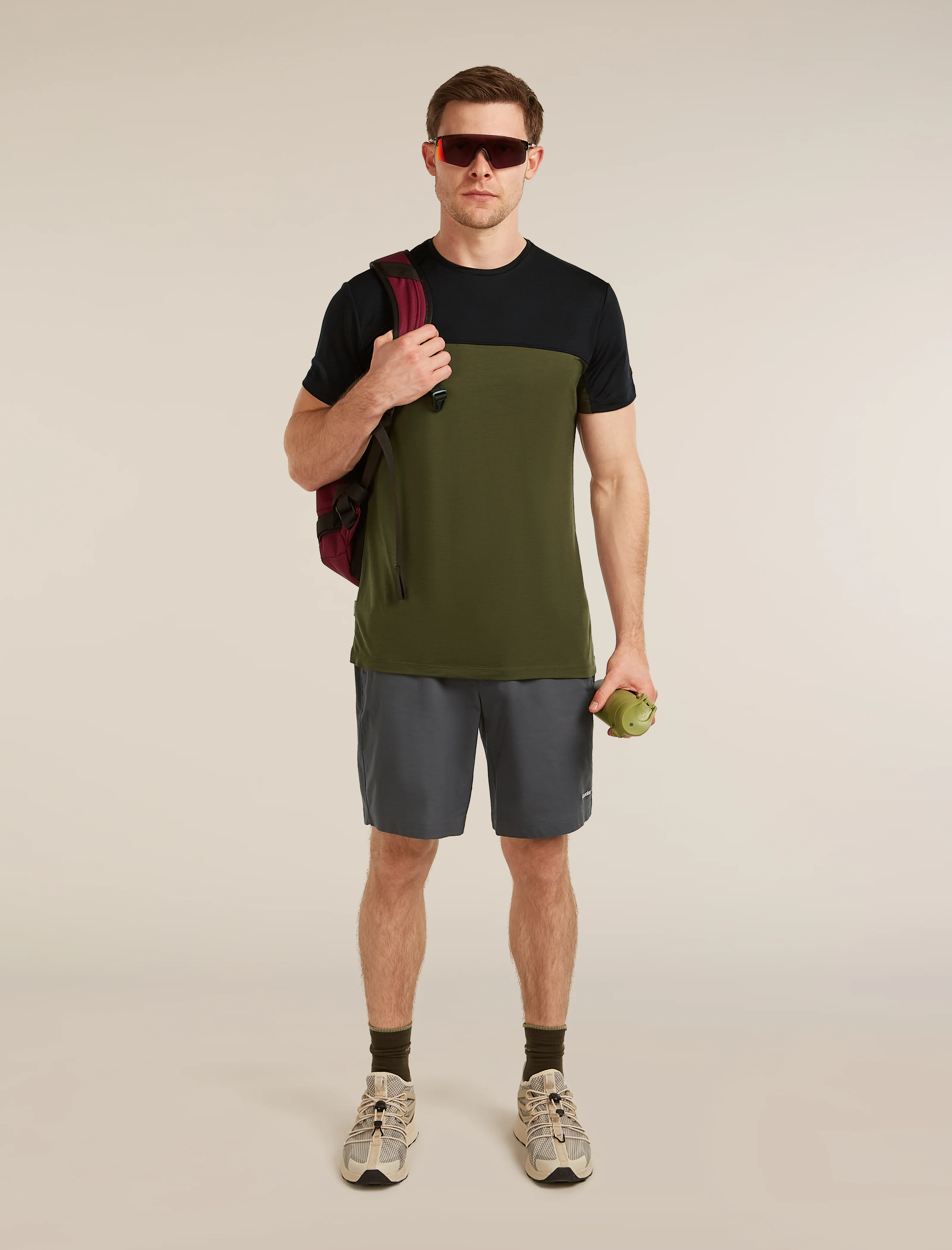 Men's Merino Blend 125 Cool-Lite™ Sphere Short Sleeve Tee Colour Block - Image 4
