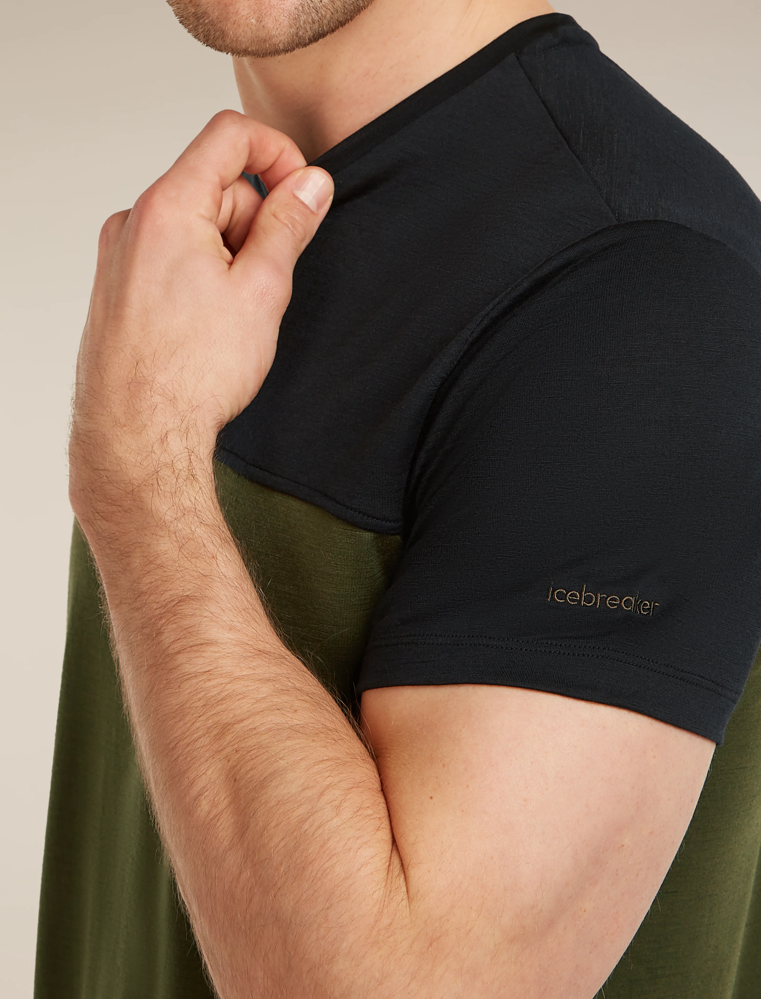 Men's Merino Blend 125 Cool-Lite™ Sphere Short Sleeve Tee Colour Block - Image 5