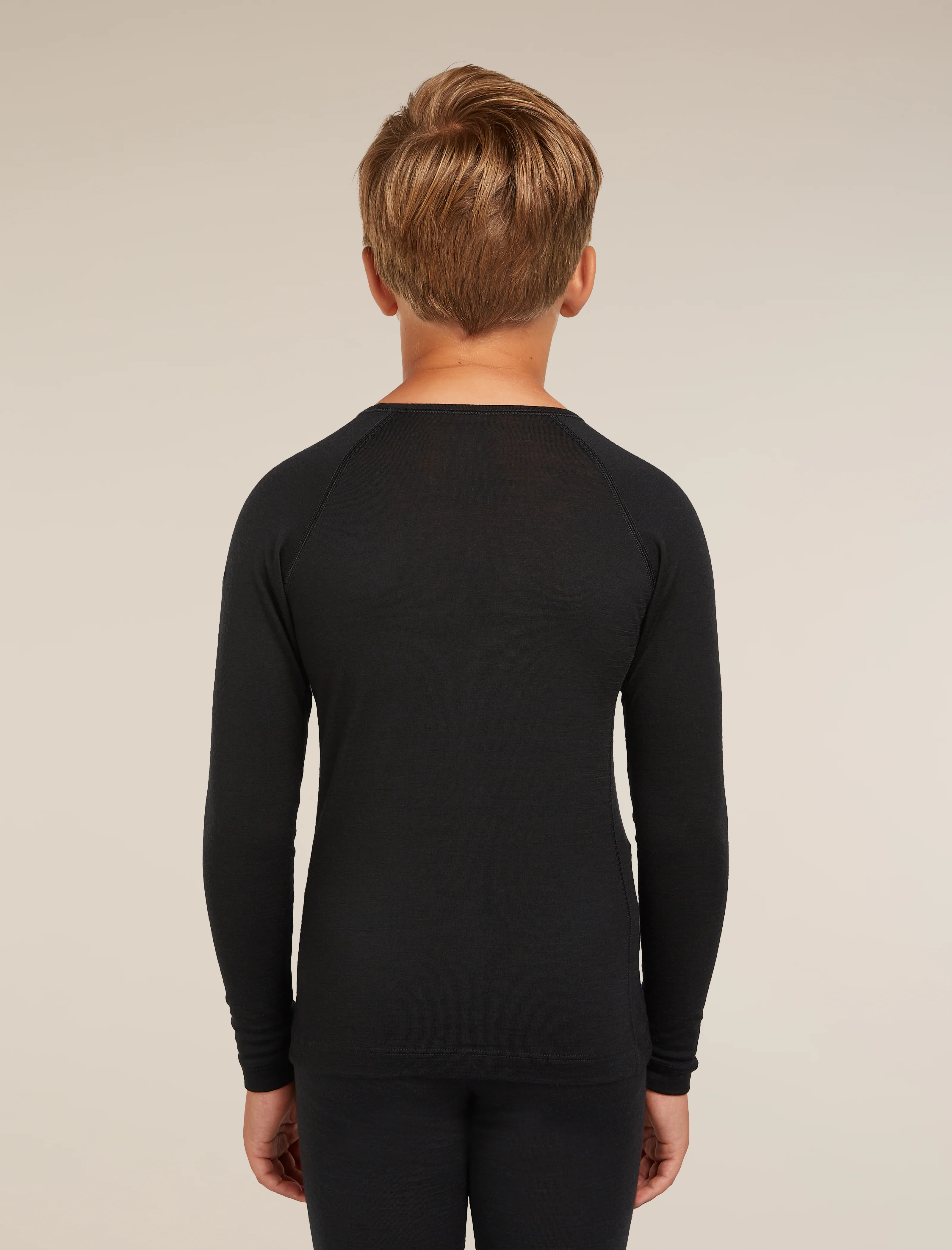 Kids’ Merino 200 Oasis Long Sleeve Crewe Thermal Top - Image 3