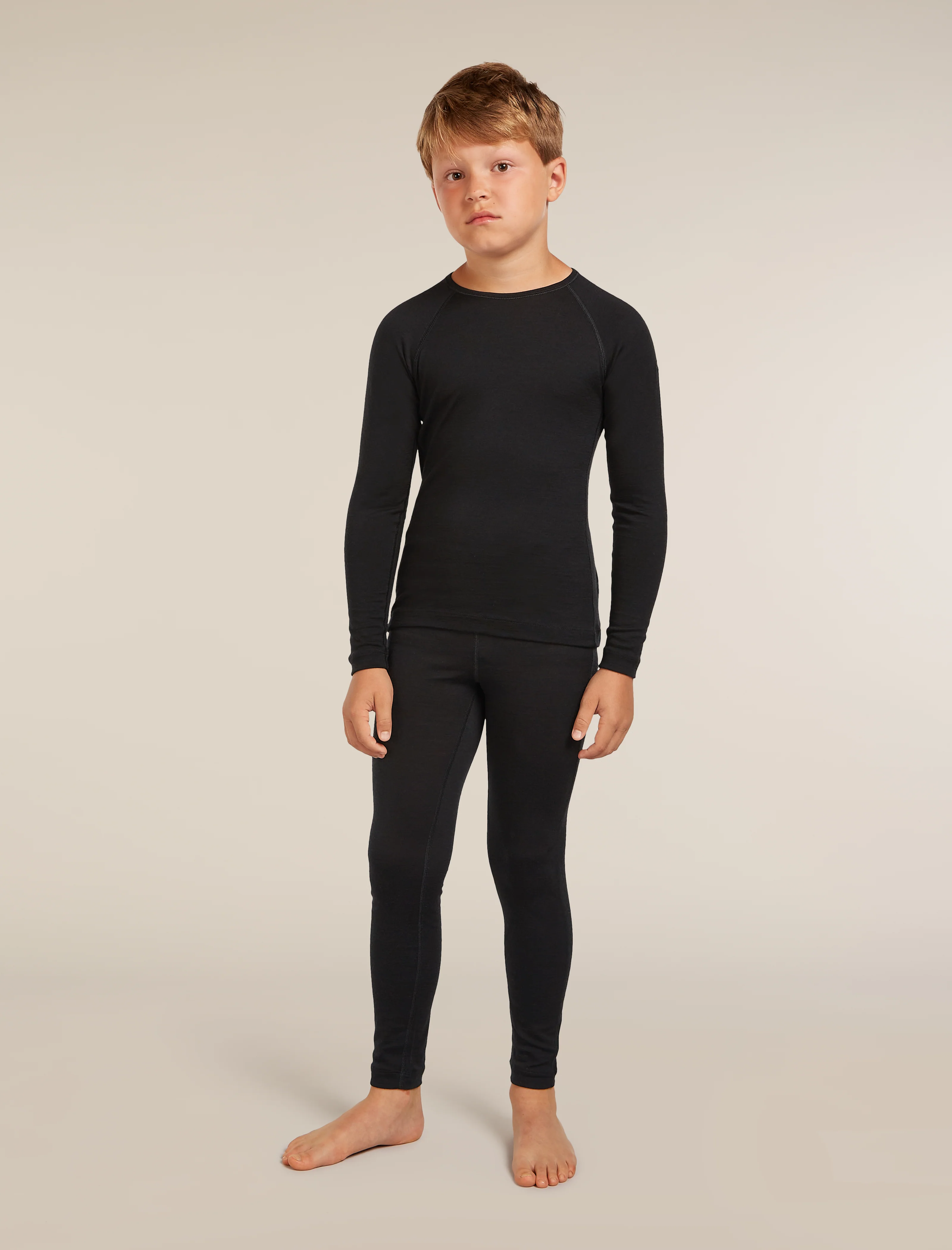 Kids’ Merino 200 Oasis Long Sleeve Crewe Thermal Top - Image 4