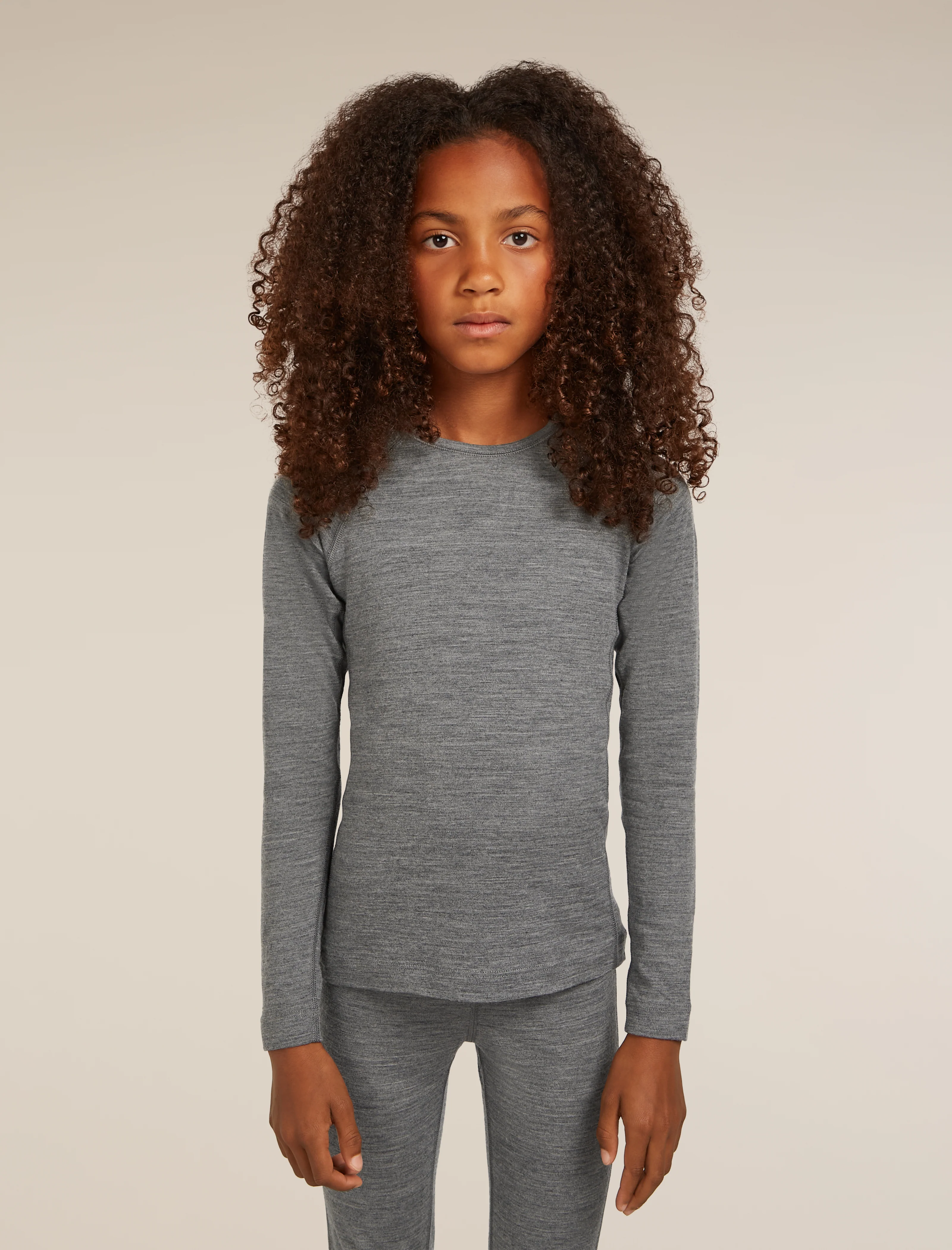 Kids’ Merino 200 Oasis Long Sleeve Crewe Thermal Top - Image 3