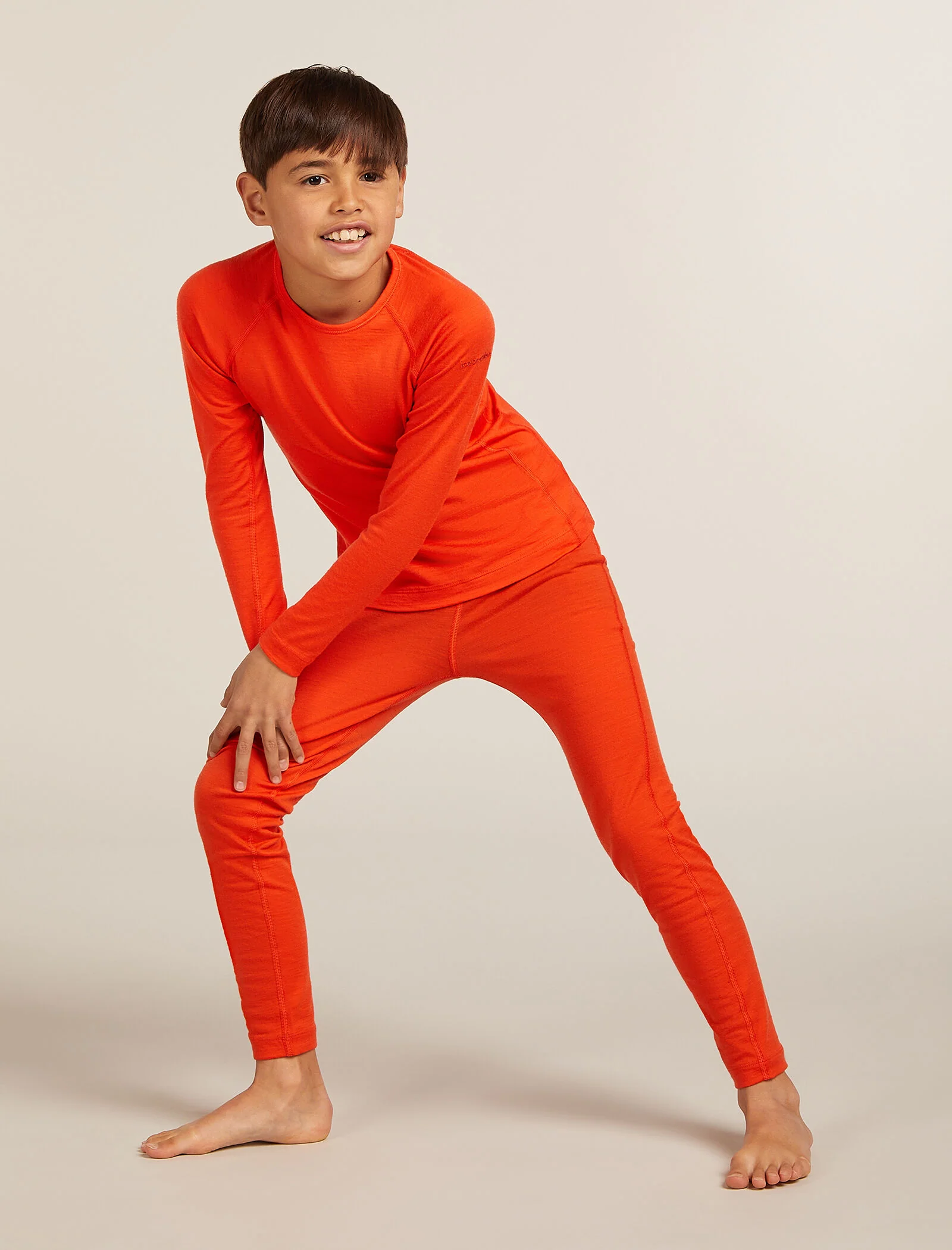 Kids’ Merino 200 Oasis Long Sleeve Crewe Thermal Top - Image 3