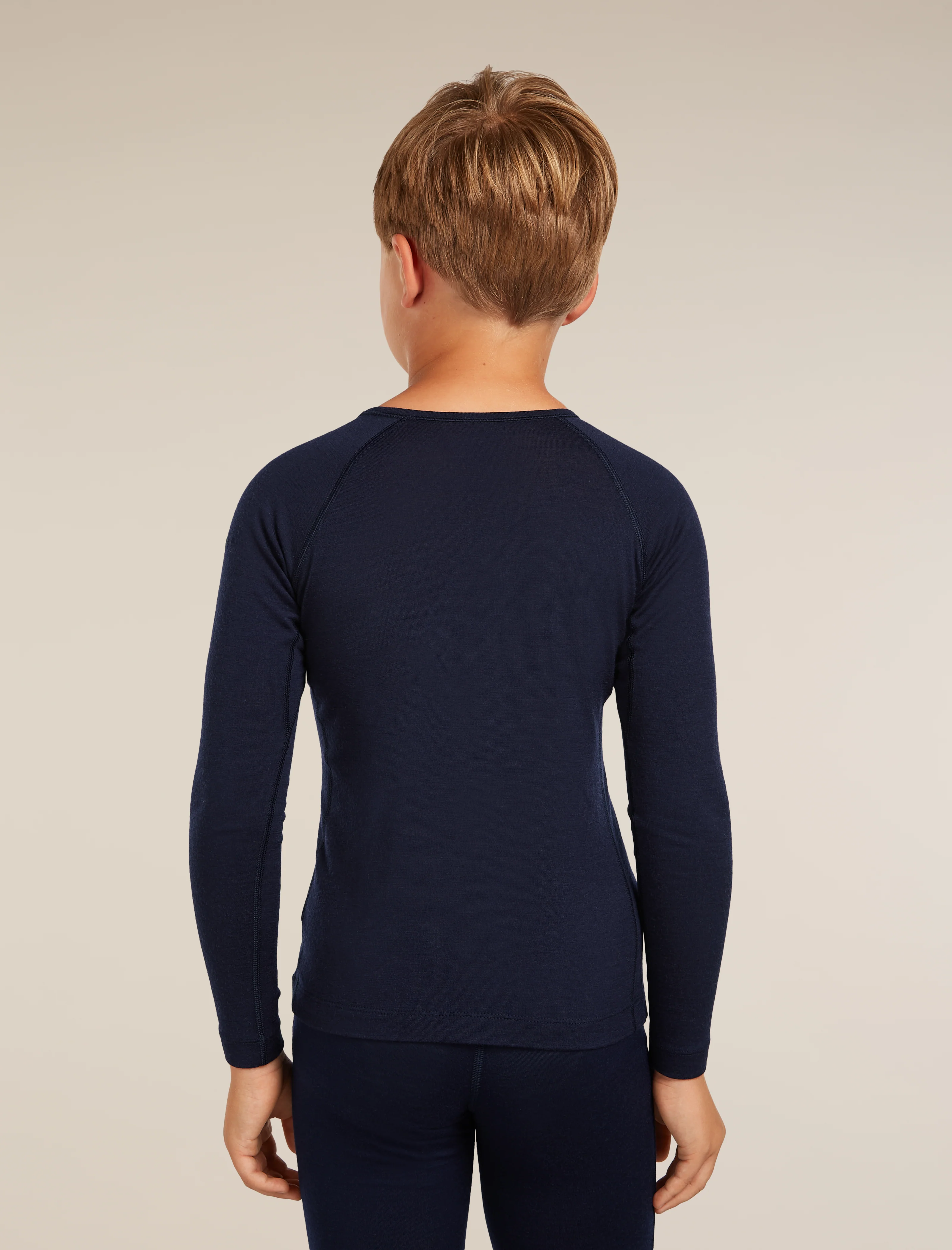 Kids’ Merino 200 Oasis Long Sleeve Crewe Thermal Top - Image 4