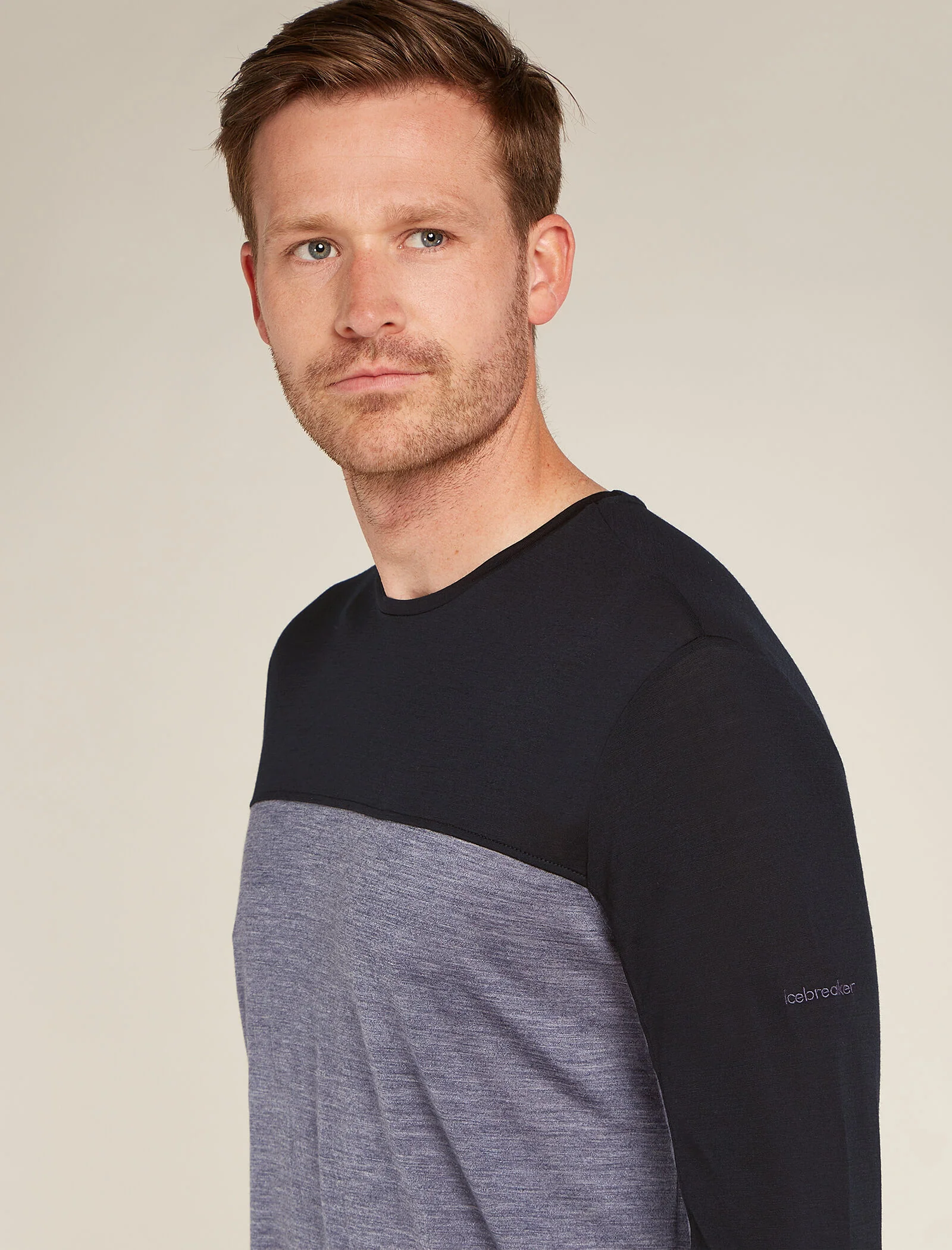 Men's Merino Blend 125 Cool-Lite™ Sphere Long Sleeve T-Shirt Colour Block - Image 6