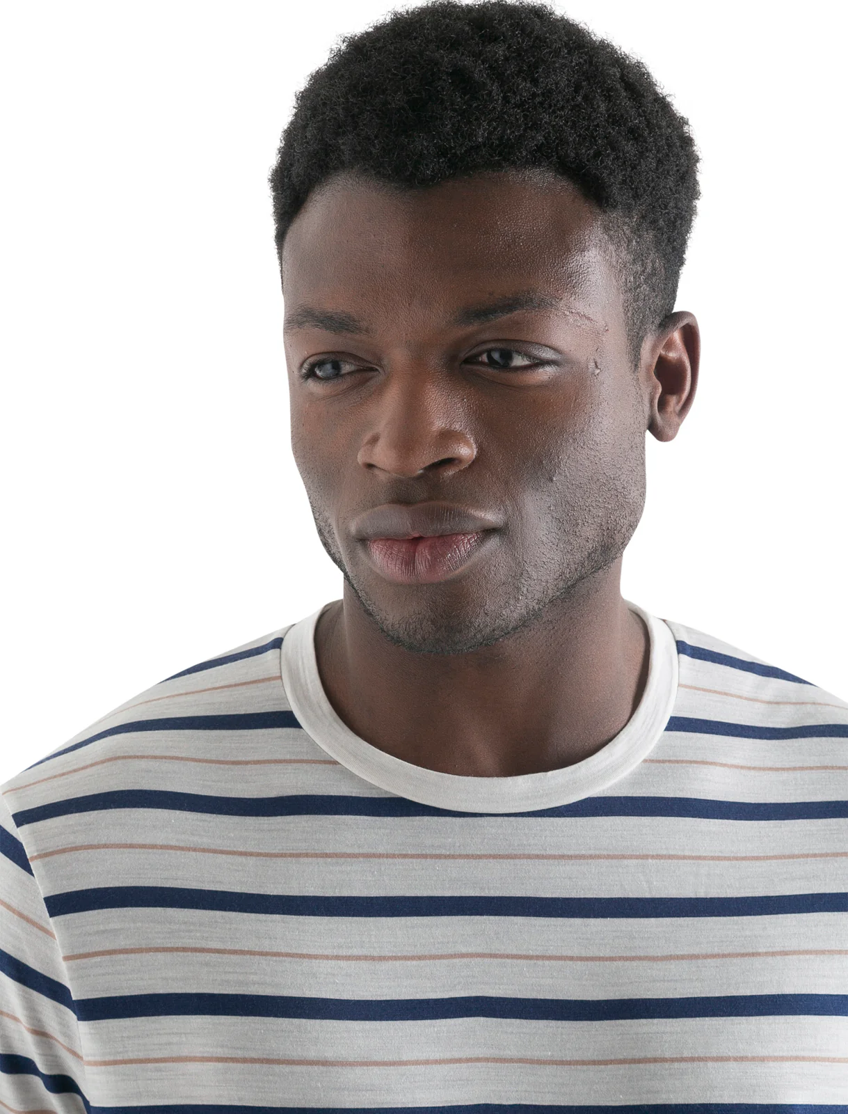 Men's Merino Blend Wave T-Shirt Stripe - Image 4