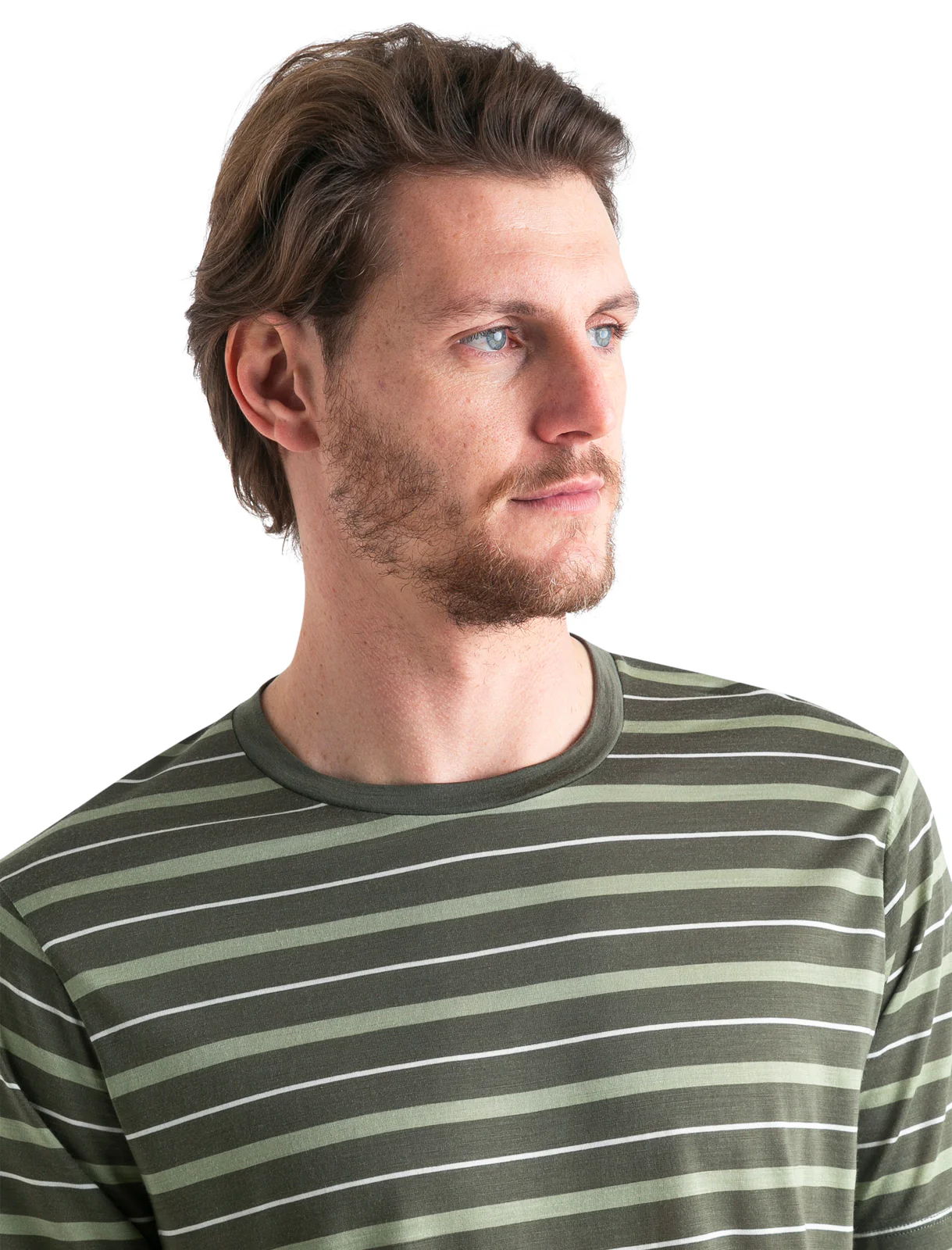 Men's Merino Blend Wave T-Shirt Stripe - Image 5