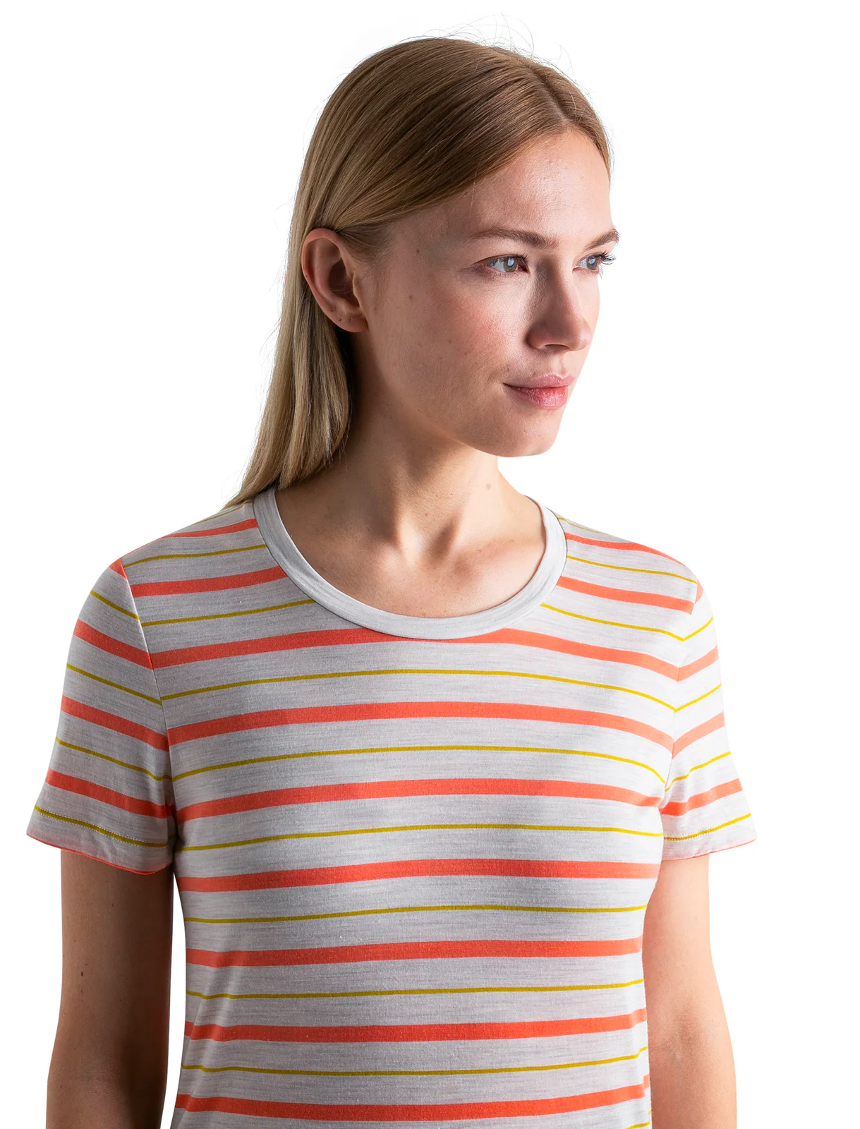 Women's Merino Blend Wave T-Shirt Stripe - Image 5